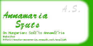 annamaria szuts business card